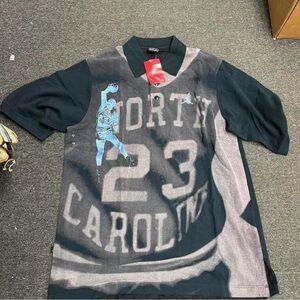 Vintage Y2K Air Jordan Jumpman North Carolina polo shirt 2005 on the tagsSize XL